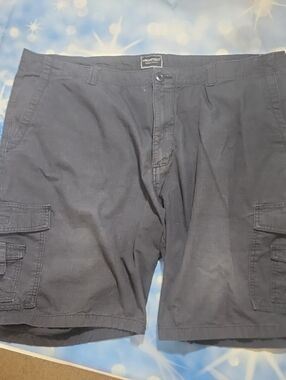 Architect Navy Blue Men's Cargo Shorts with Flap Pockets